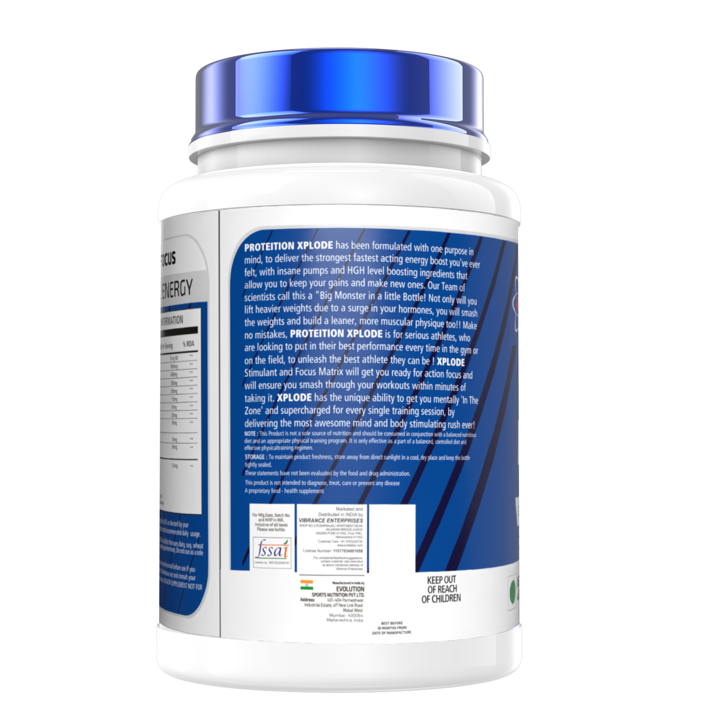 Explode  Pre Workout  (Cotton Candy, 450g)