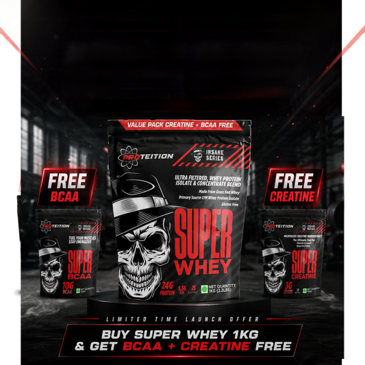 Super Whey | Premium Whey Protein with FREE Creatine & FREE BCAA