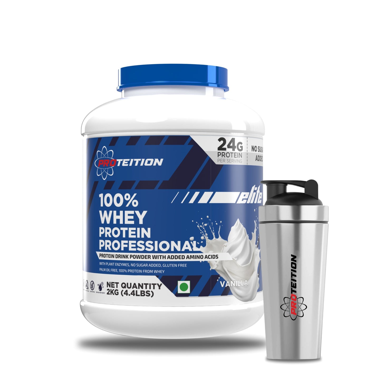 Proteition Elite 100% Whey Protein Professional with FREE SHAKER